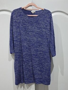 Wilfred Blue Space-Dye Tunic Top